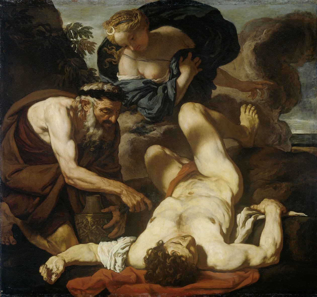 Selene ed Endimione La morte di Orione, 1660s-1670s · Johann Karl Loth